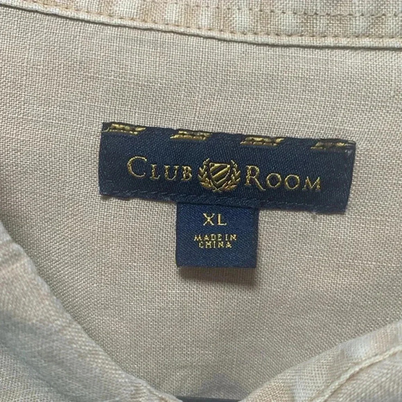 Club Room 100% cotton button-down, long sleeve men’s style shirt size XL - Picture 2 of 7